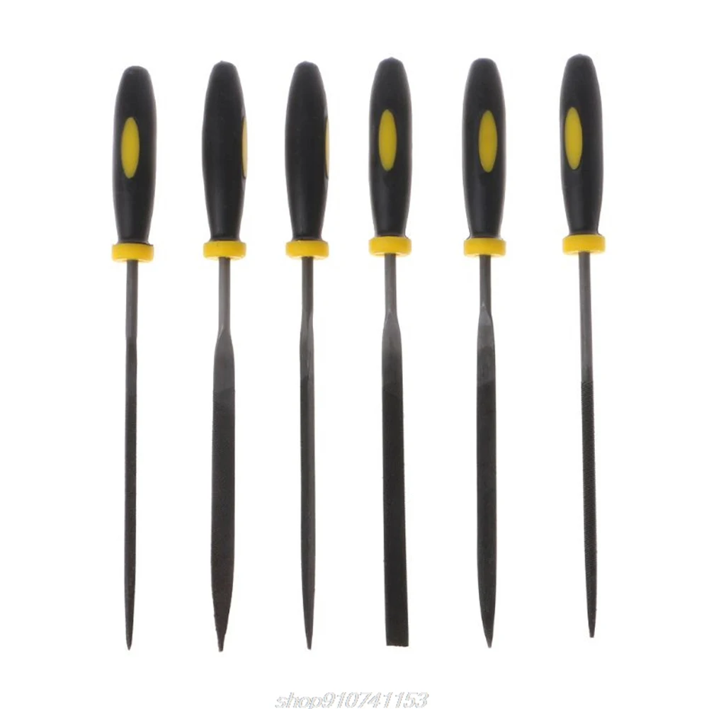 

6Pcs/Set 140x3mm Mini Metal File Set For Jeweler Wood Carving Craft Metal Glass Stone Assorted Rasp Wood Grinding Hand Tools