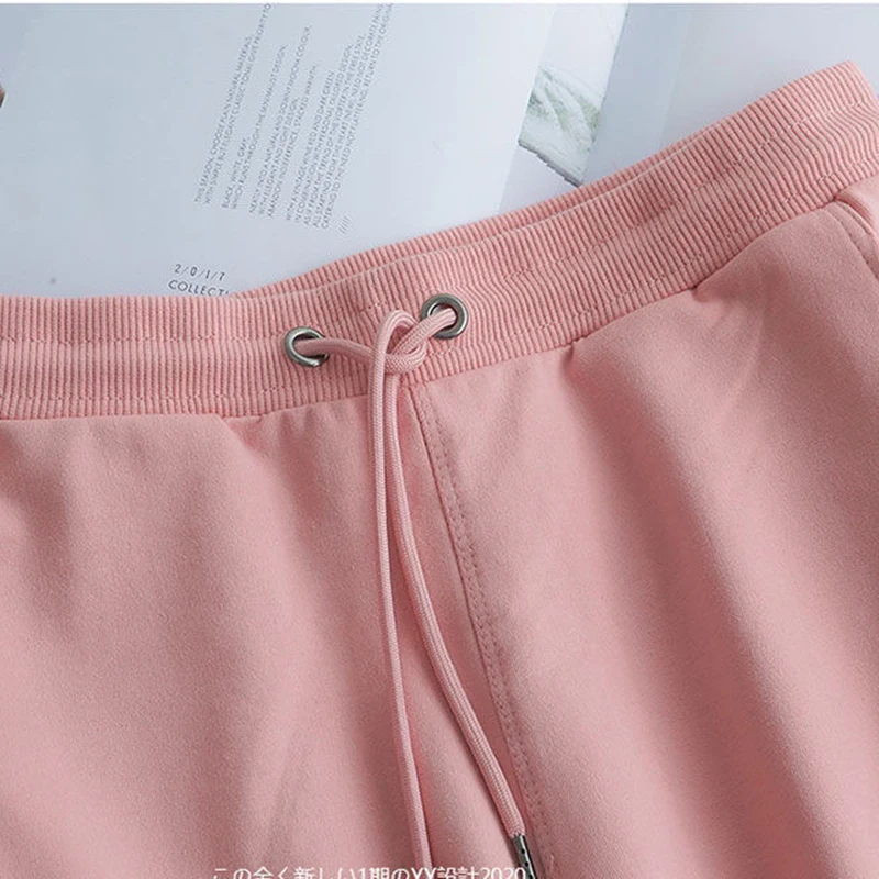 High Waist Baggy Short Sweatpants Women Summer New Straight Szorty Casual Lace Up 2023 Oversize Cortos Pantalones