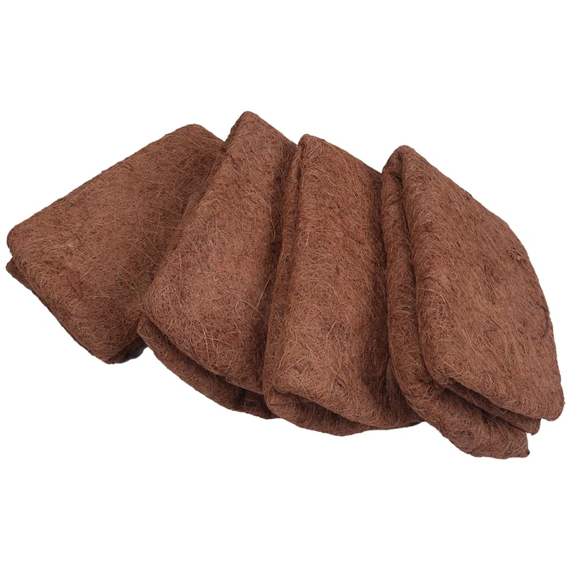 

24 Inch Coconut Liners For Planters,Horse Trough Coco Liners For Window Box/Hanging Trough Planter 4 Pack