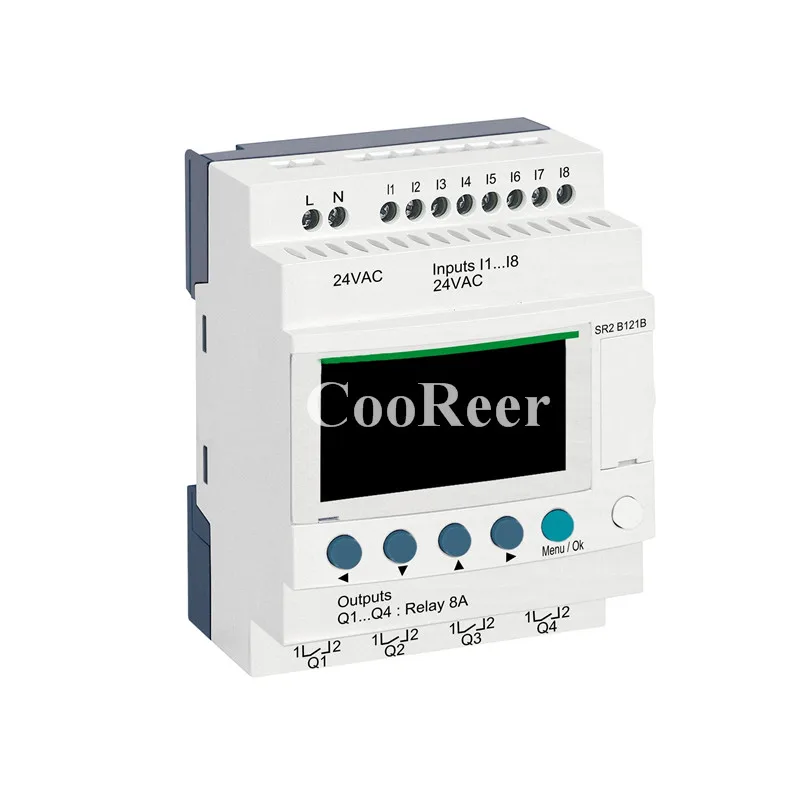 Базовый логический контроллер Zelio Logic SR2 SR2B121B SR2B121FU с часами реального времени и