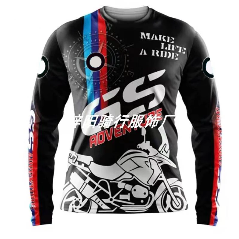 

For BMW GS Motorrad MAKE LIFEA RIDE Motorcycle ADVENTURE Men's Motorbike Quick-dry T-Shirts Moto Motorsport Team Racing Jerseys