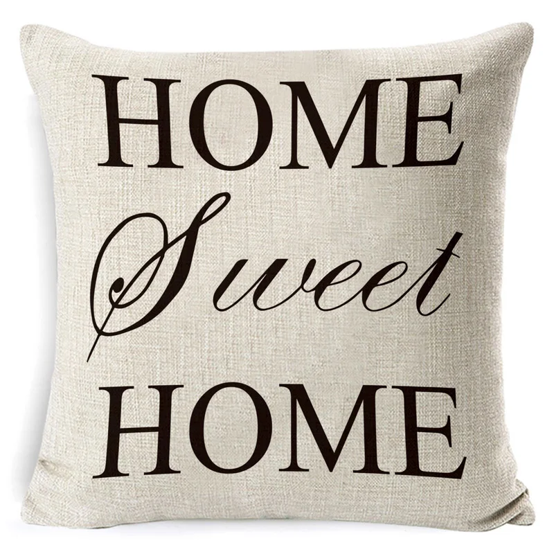 

Cushion Cover Thanks For Be My Sister Linen Square Throw Pillowcase Decora Sofa Home Pillow Case 45*45cm Funda Cojín