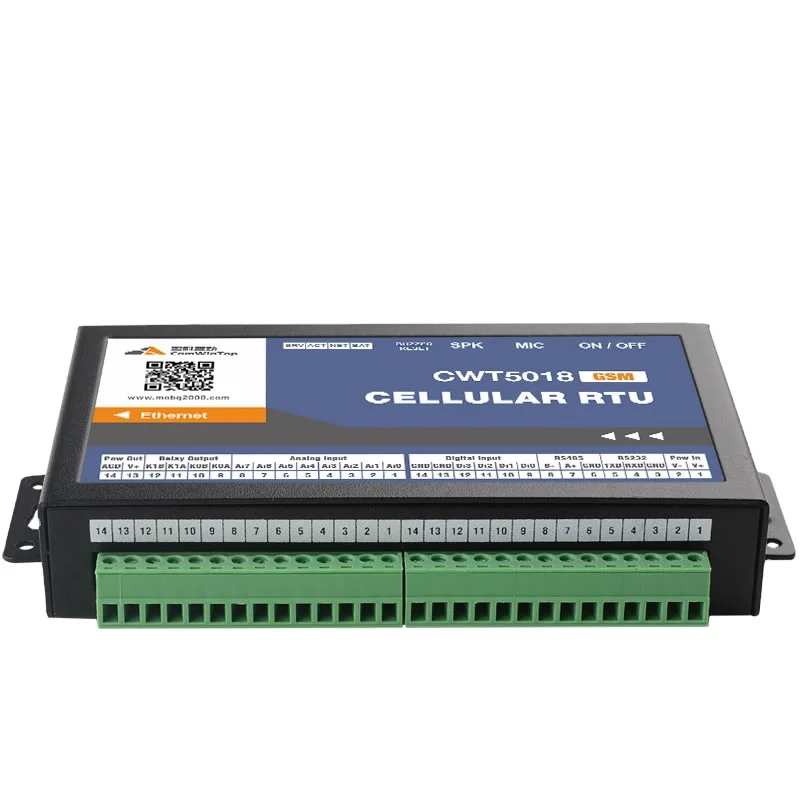 

CWT5018 4DI-2DO-8AI-RS485 Gsm Gprs Ethernet Temperature And Humidity System