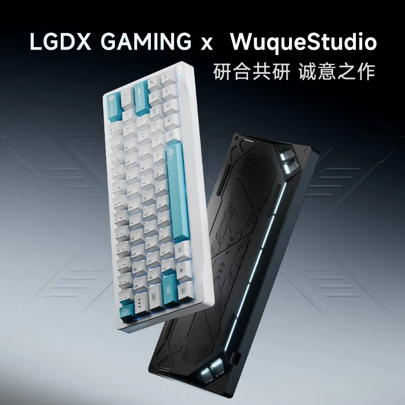 Фото Механическая клавиатура Custom Wuyan Quadrant SF60 с магнитными переключателями, металлическими кейкапами, для гейминга, с низкой задержкой, высокой чувствительностью, эффект механической клавиатуры №2