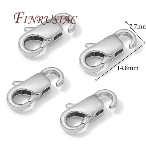 Позолоченные карабины-лобстеры FINRUSIAC, 10 штук