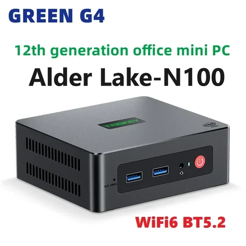 Мини-ПК TRIGKEY GREEN G4 N100 16 Гб DDR4 500 Гб SSD Windows 11 PRO WIFI6 BT5.2 Настольный игровой компьютер