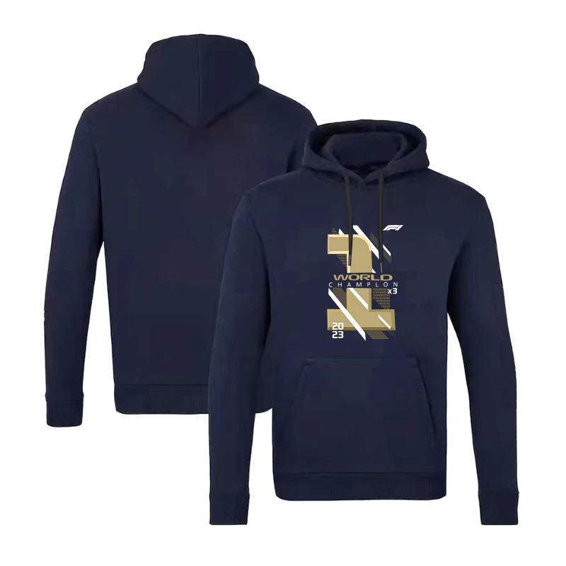 

2023F 1 осенне-зимняя мужская женская модная Толстовка Verstappen чемпион мира памятный спортивный костюм для фанатов гонок Толстовка Оверсайз