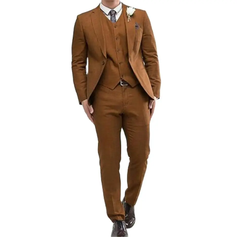 

New Classic Men’s Suit Smolking Noivo Terno Slim Fit Easculino Evening Suits For Men Business Party Notched Lapel Wedding Groom