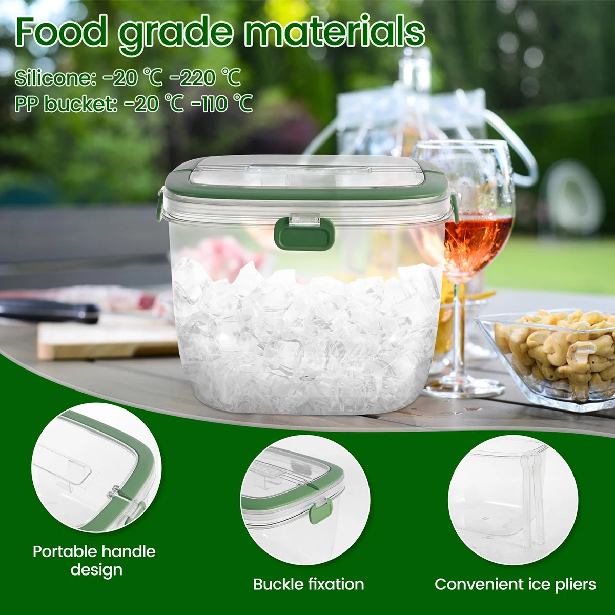 Бытовая форма для мороженого портативное ведро льда на открытом воздухе с