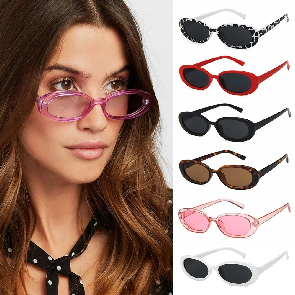 Винтажные Солнцезащитные очки UV400, поляризационные Овальные Солнцезащитные очки, модные затемненные очки, солнцезащитные очки для женщин