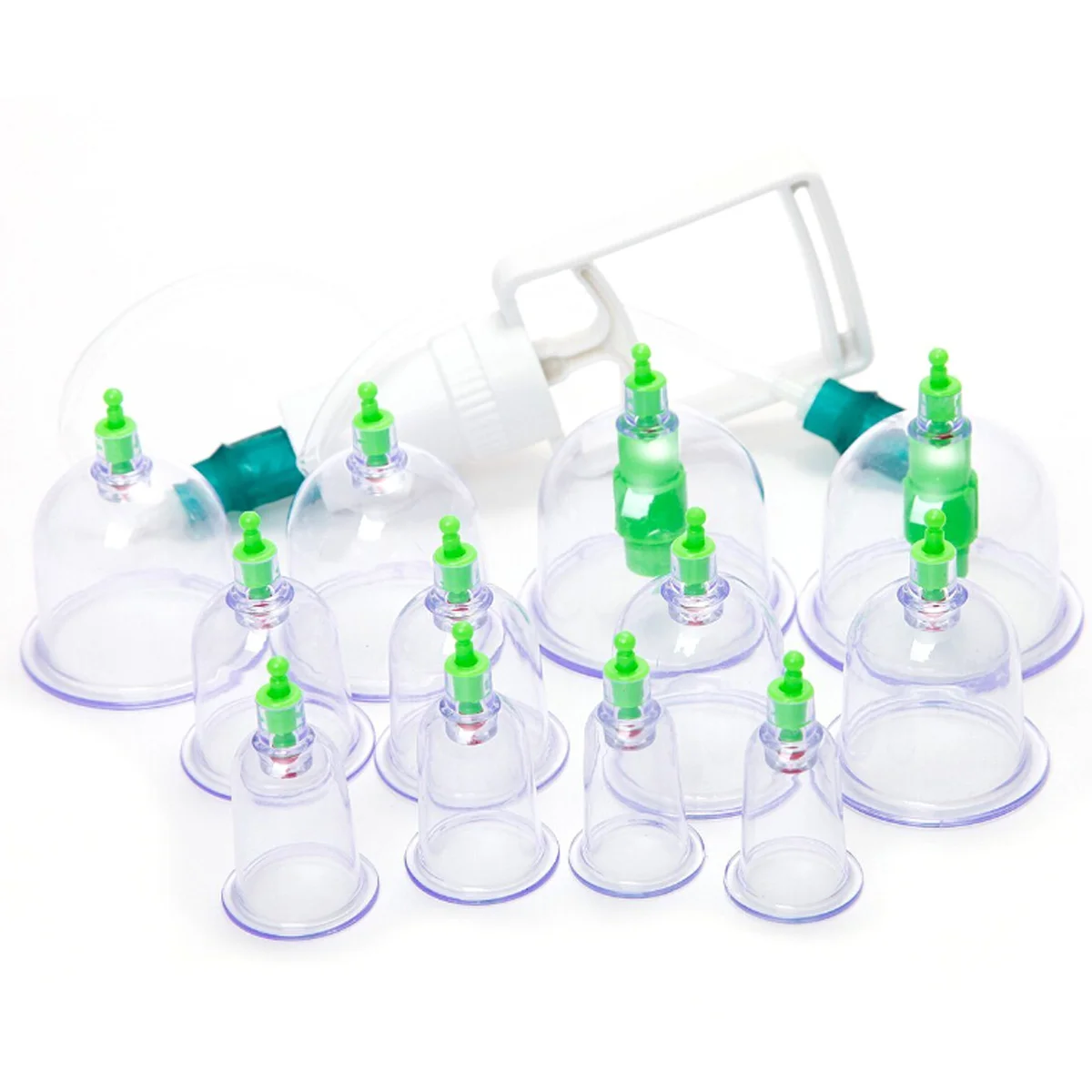 

Cupping Set Silicone Vacuum Cupping Suction Cups Chinese Cups for Muscle Joint Cellulite Remover 12 Cups