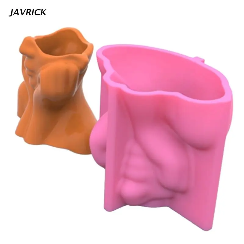 

Cheek Support Face Pot Silicone Mold Epoxy Resin Casting Succulent Pot Mold