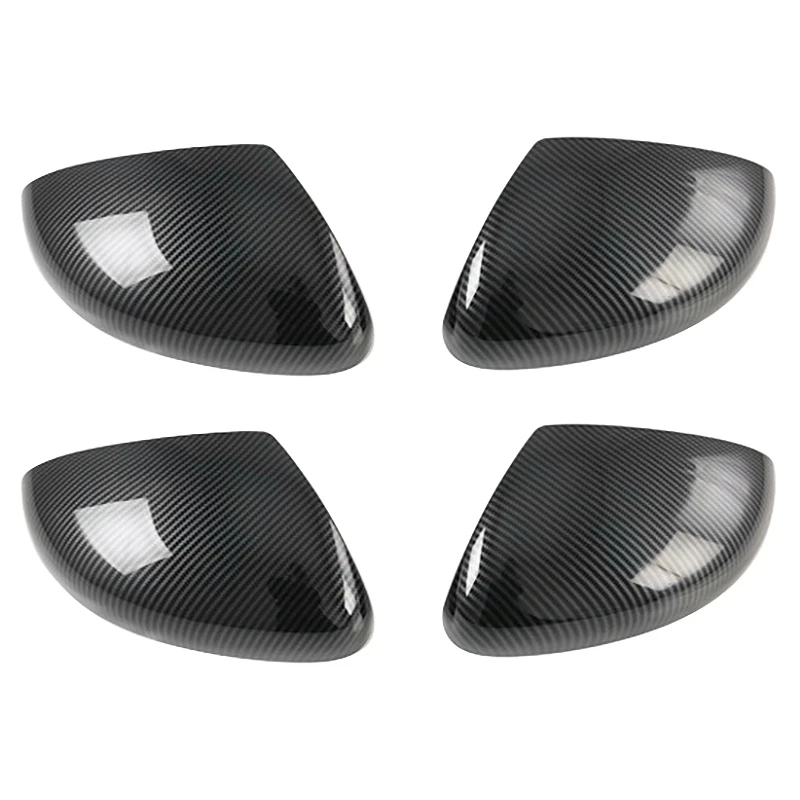 

4X For Honda Fit Jazz 2020 2021 ABS Carbon Fiber Rearview Side Door Mirror Cover Car Exterior Accessories