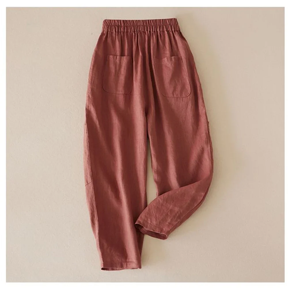 Женские брюки 2025 года новые модные летние тонкие повседневные из репы