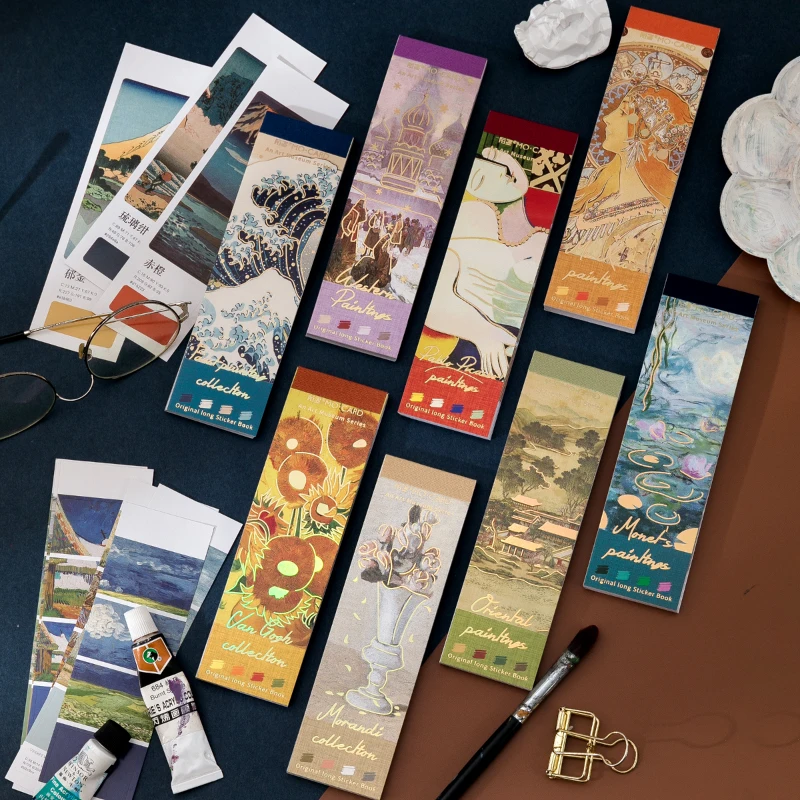 

World Famous Painting Pantone Stationery Stickers Book Art Label Aesthetic Decoration Scrapbooking Collage Diary Phone Laptop