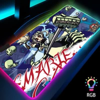 skullgirls pc gaming led rgb mousepad switch gamer room decor anime backlit mouse pads xxl carpets with gamer large desk mats
