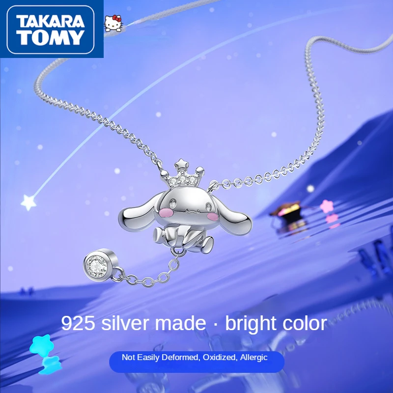 Новое Женское Ожерелье TAKARA TOMY Hello Kitty с бриллиантами легкое ожерелье до ключиц