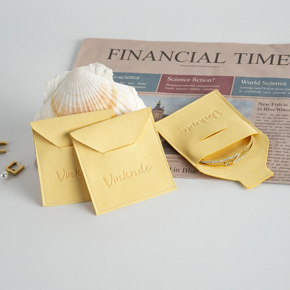 Jewellery Organizer Gift Bag Custom Logo Microfiber Jewelry Packaging Pouches for Rings Earrings Necklace Pendant Wedding Favor