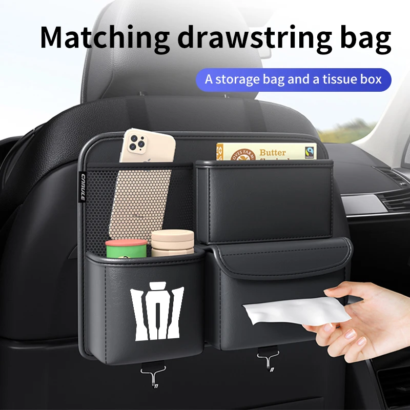 

Car Seat Back Organizer Storage Bag For Toyota Crown Corolla YARIS L Auris C-HR Hilux Vios Rav4 Prius Izoa Reiz