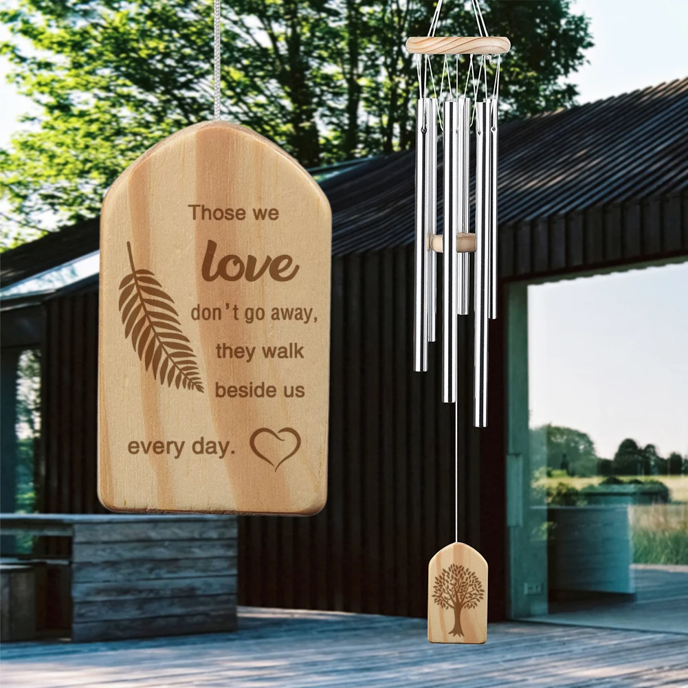 

Wind Chime Personalized Memorial Wind-bell Pendant Balcony Outdoor Courtyard Garden Home Decoration Metal Pipe Wind Chimes Gift