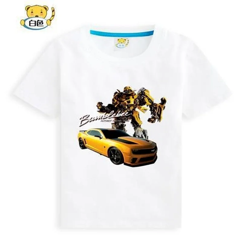 

Anime Peripherals Transformation Children's Short Sleeve T-Shirts Sweat-absorbent Breathable Children's Clothing Cartoon Casual