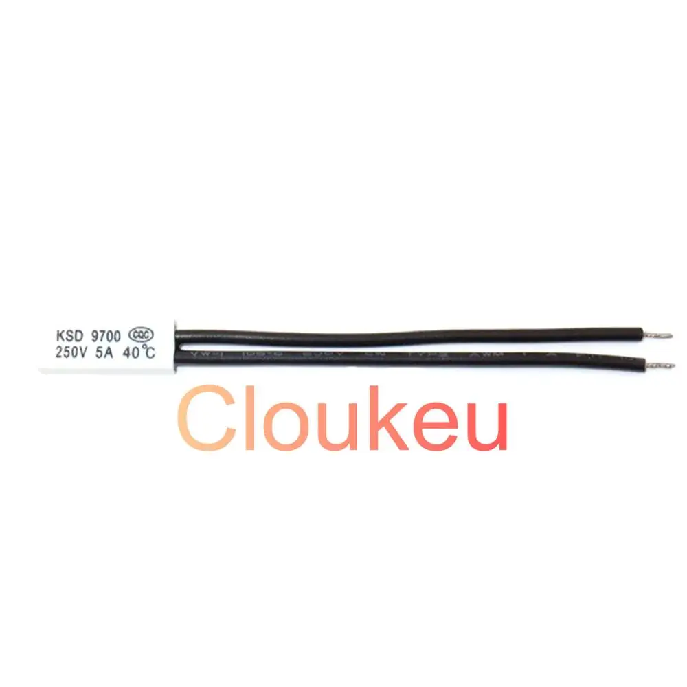 Пластиковый защитный переключатель температуры KSD9700 5A 250V 15/20/25/30/35/40/45/50/55/60/65/70/75/80/85/90/95/100C градусов