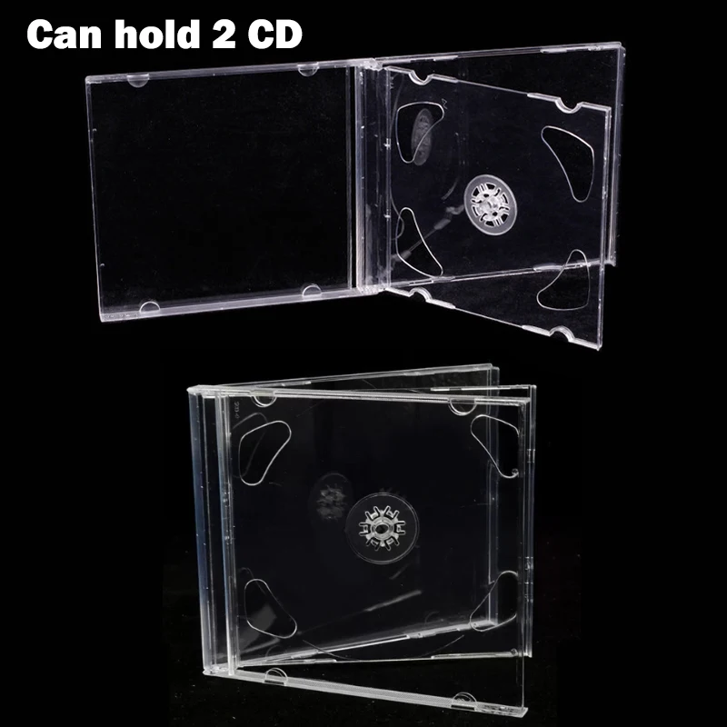 

Ultrathin Standard DVD Case Transparent CD Package Portable CD Storage Box For Home Cinema Film Pluggable Cover CD Case