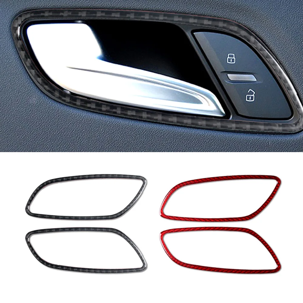 

Стайлинг автомобиля из углеродного волокна, интерьерные двери, чаша, ручка, наклейки для Audi TT 8n 8J MK1 Mk2 Mk3 2008-2014