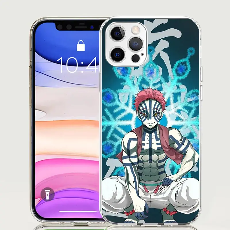 Demon Slayer Kibutsuji Muzan Phone Case For Apple Iphone 11 12 13 Mini 14 15 16 Pro Max 7 Plus X XS XR SE Art Customized Coque C