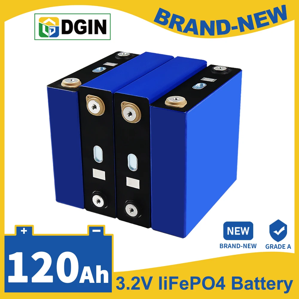 

DGL 3.2V 32PCS Brand New 120AH Lithium Iron Phosphate Battery Grade A Lifepo4 Battery Not 100ah 200ah 240ah EV Marine RV Golf