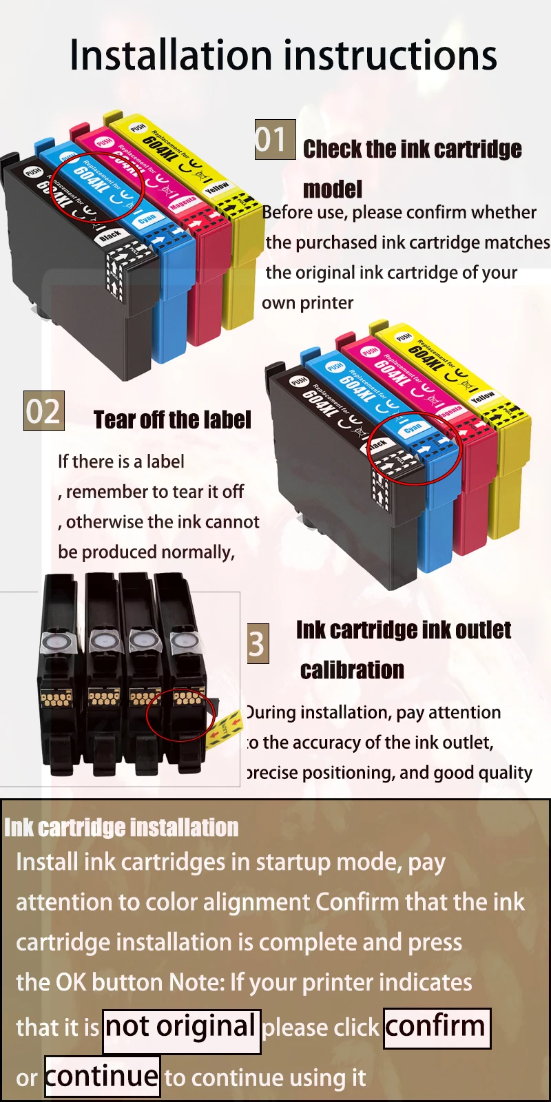 Совместимый картридж с чернилами VilaxhT503 503XL для EPSON