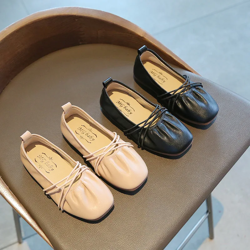 

Танцевальная обувь для девочек, для малышей, больших детей, детское платье, женская обувь на плоской подошве с оборками, маленькая милая при...