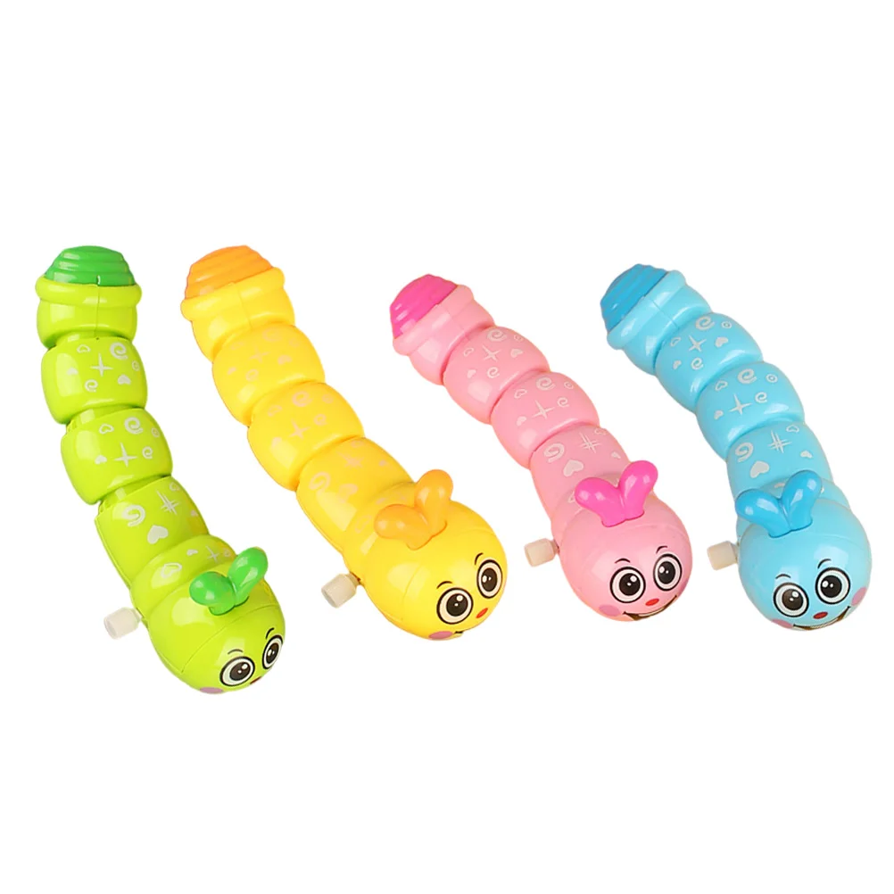 

Игрушечная гусеница, ветряное животное, заводная прогулочная детская игрушка для прыжков, мультяшная игрушка-жук, статуя мини-фигурка с Пас...