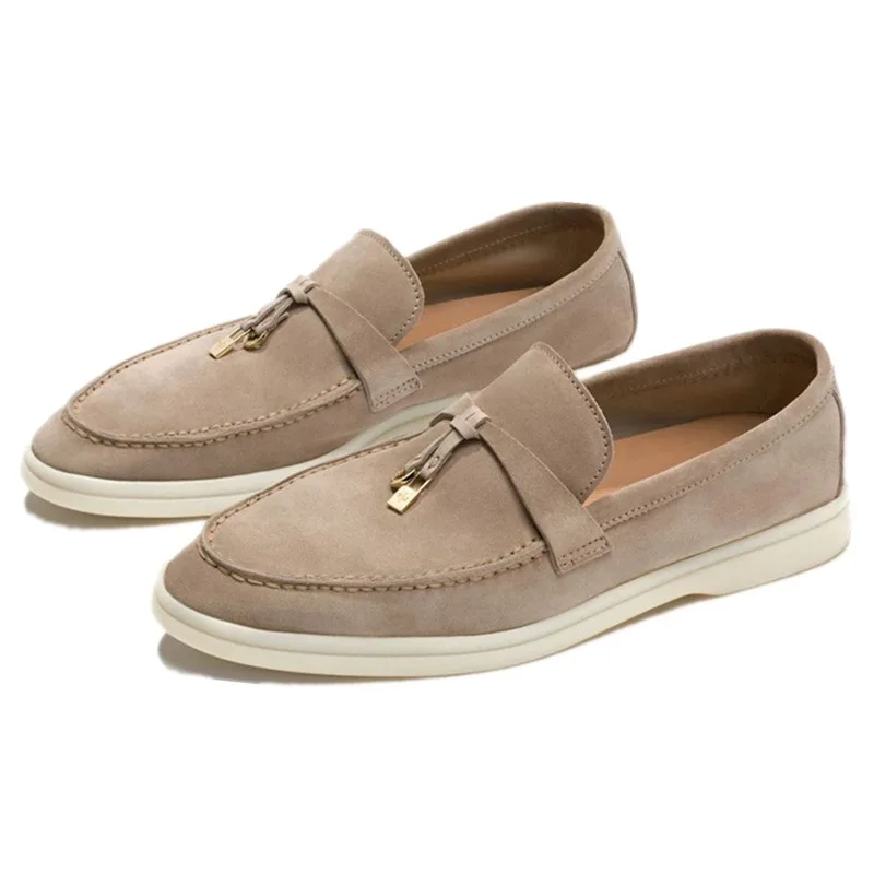 

Women Flats Shoes 2022 Spring Autumn Ladies Lazy Footwear Soft Sole Slip on Woman Sneakers Female Suede Moccasins Shallow Shoes