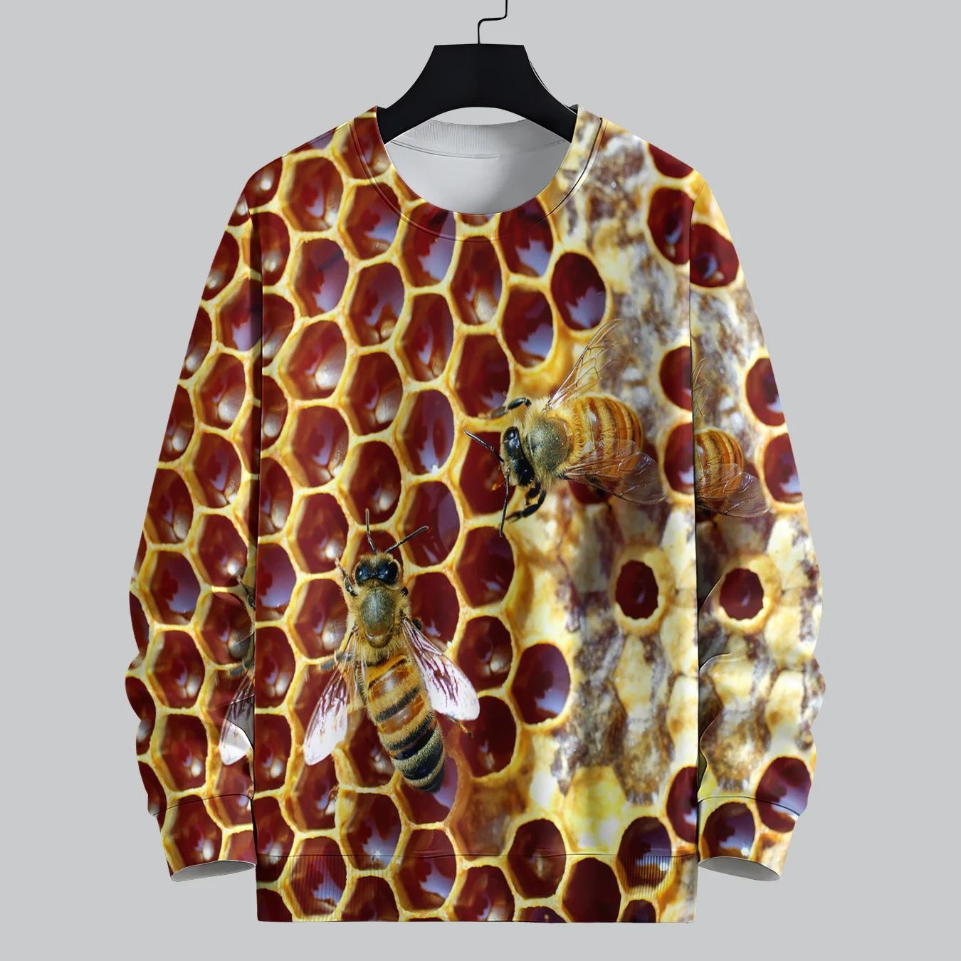 Свитшот MSIEESO с круглым вырезом и принтом пчелы цвет в ассортименте