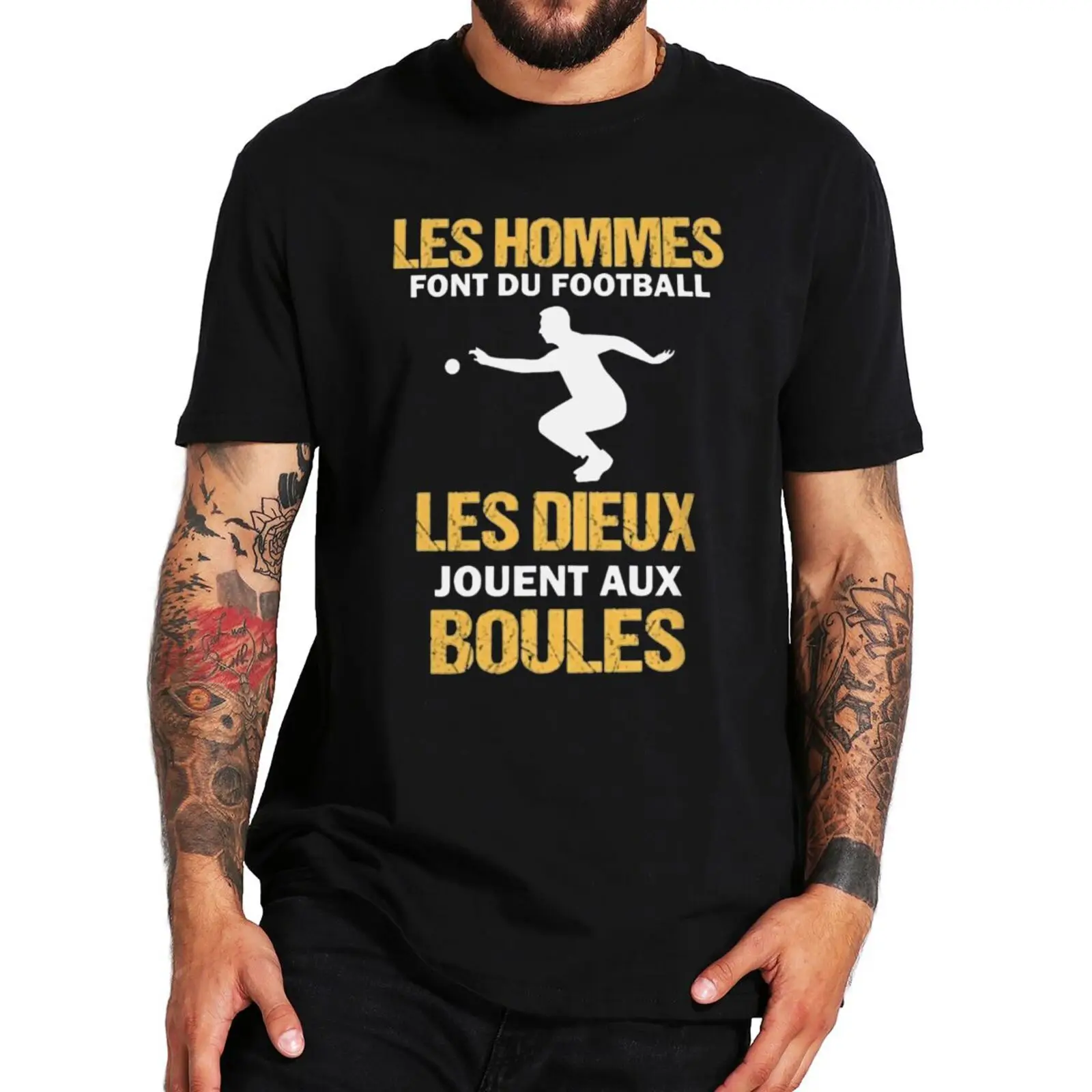

Забавная футболка для игры в шары Петанк, мужская спортивная футболка с короткими рукавами, 100% хлопок, европейские размеры