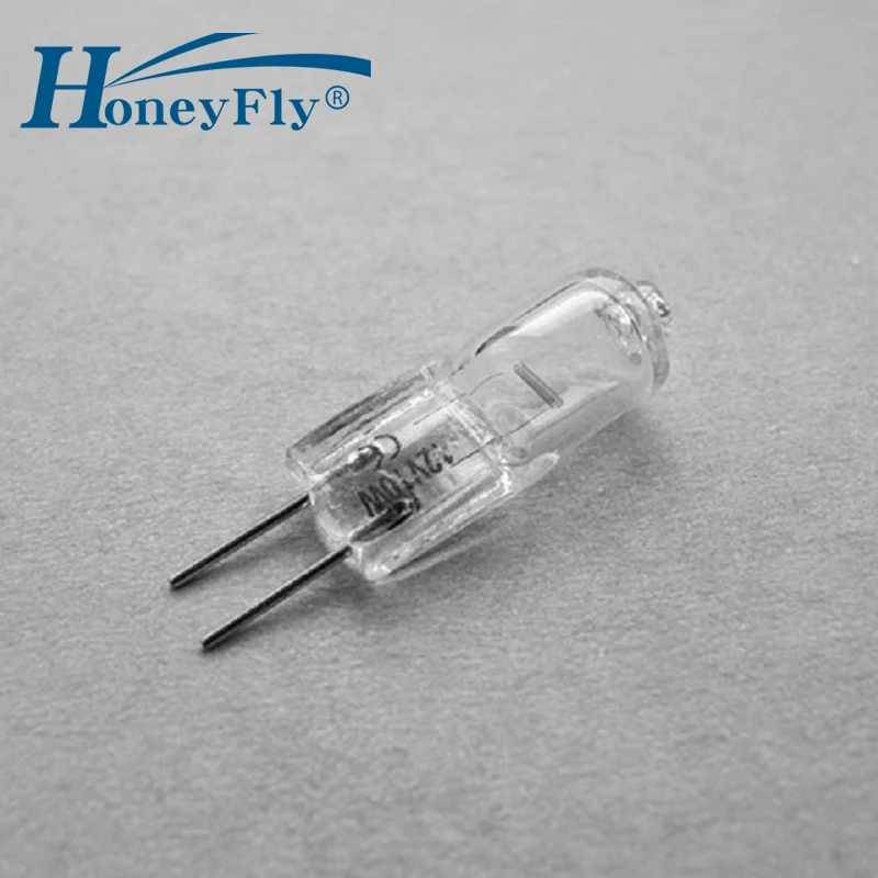 HoneyFly 20pcs G4 Xenon UV Bulb 12V 20W 6V 10W Chemistry Analyzer UV Open Xenon Halogen Lamp Bulb Spot Light Quartz 64258-C