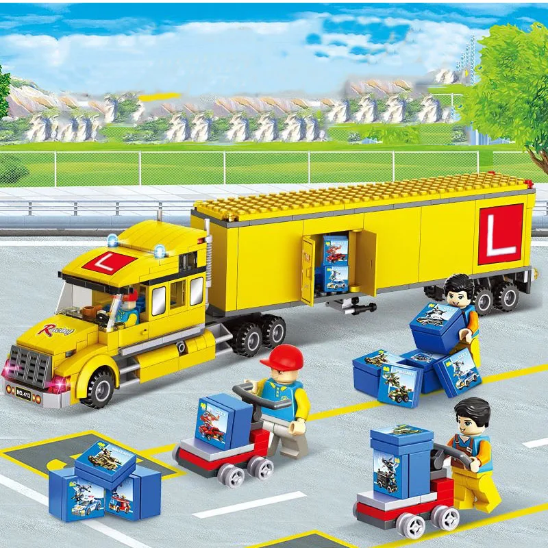 Mini SO 2024 новый городской грузовик совместимый с Lego и кирпичами 3221 строительные