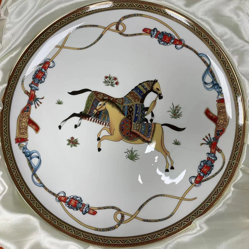 Скандинавский супер большой набор посуды из костяного фарфора креативные