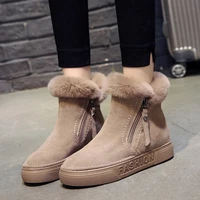 women winter snow boots ladies warm fur suede ankle boot female 2021 fashion casual platform shoes botas comfort botines mujer