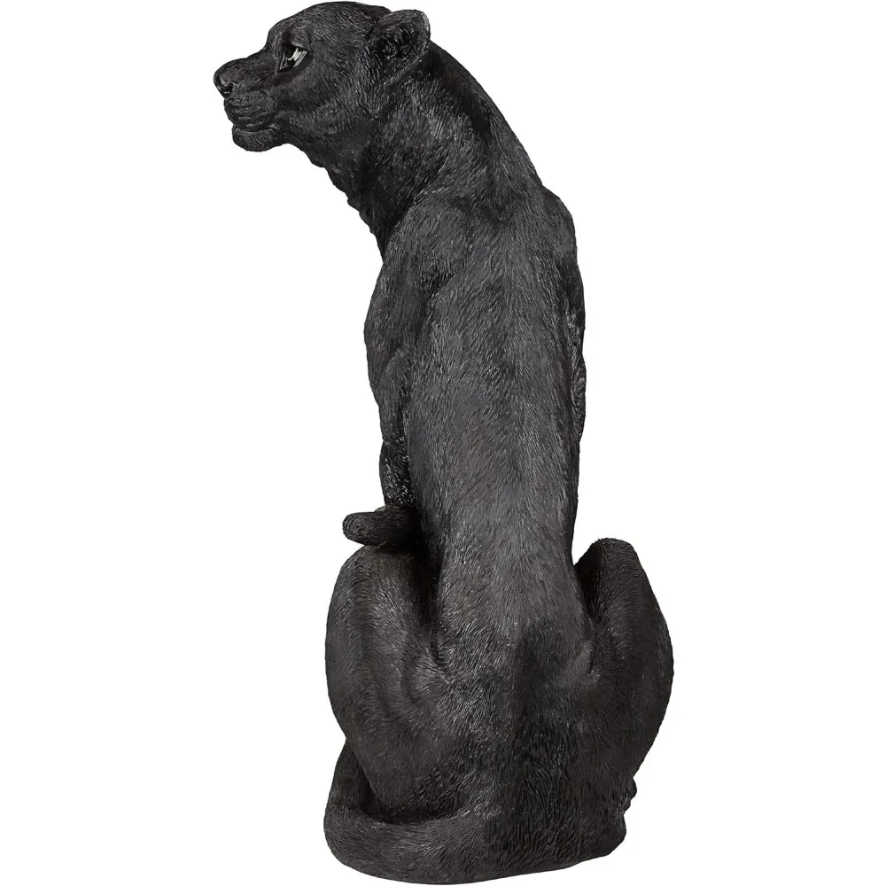 Черная пантера черная статуя Ягуара скульптуры и фигурка украшение для дома