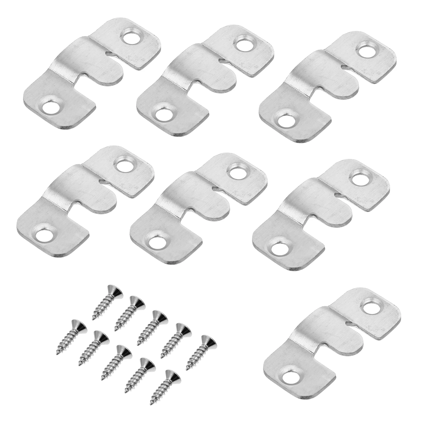 

10 Sets Headboard Wall Mount Hardwares Heavy Duty Photo Frame Hooks with Screws