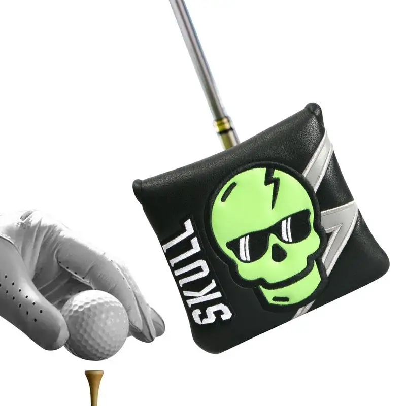 

Magnetic Golf Putter Head Cover Skeleton Golf Putter Covers Square Type Golf Club Head Covers For Men Lightweight Shaft Mallet