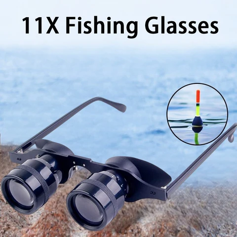 Легкие рыболовные очки 11X34, 11 увеличительных линз, оптика, очки, телескоп для оперы, театра, концерта