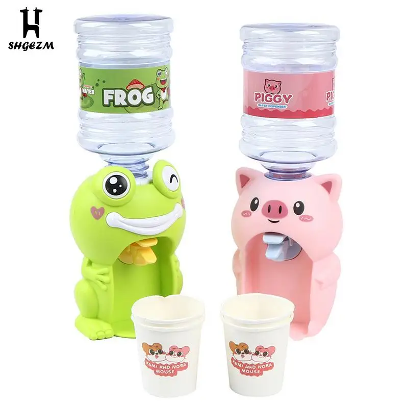 Mini Cartoon Drink Water Dispenser Toy Kitchen Play House To