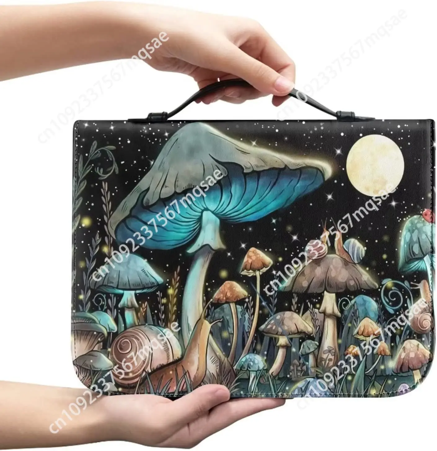 Модная ночная грибная печать библейский стих чехол для Библии сумка переноски
