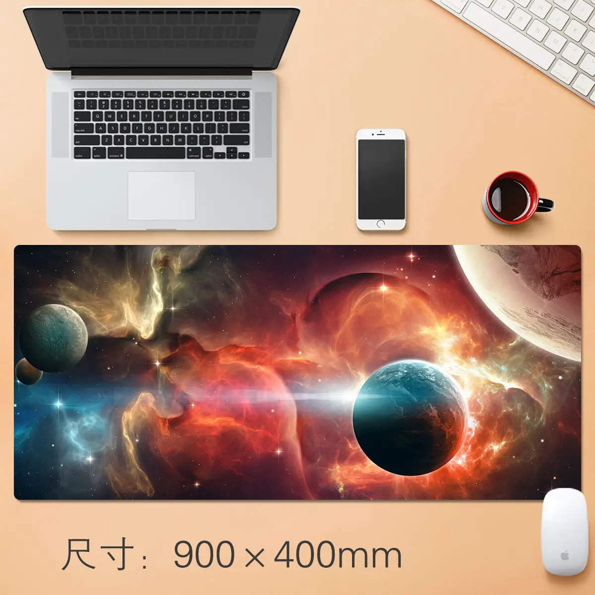 

New Starry Sky Cute Mouse Pad Creative INS Xl Game Computer Keyboard Office Table Mat Christmas Gift Kawaii Desk 800*300*3mm