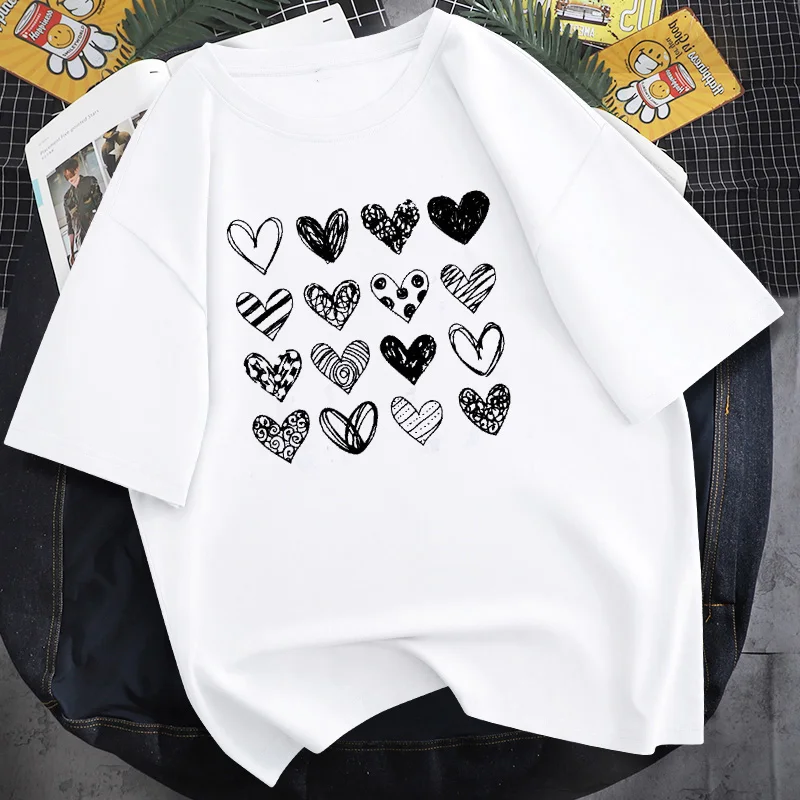 

Women 90s Love Sweet Style Trend Valentine's Day Spring Summer Fashion Clothes Print Tee Top Tshirt Female Graphic T-shirt
