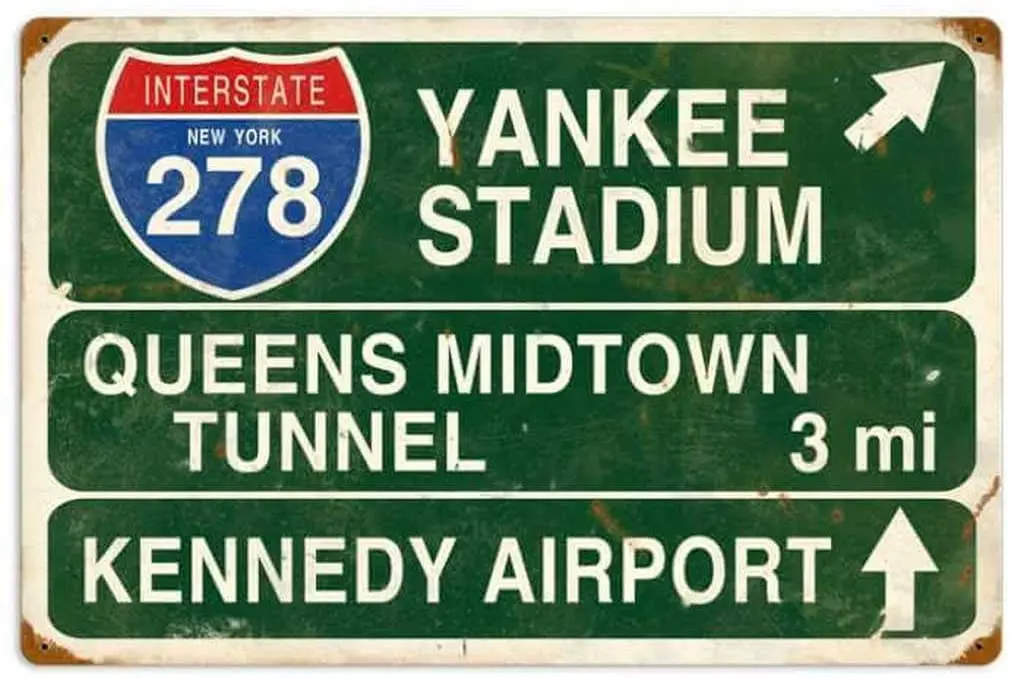 

Yankee Stadium Vintage Retro Rustic Metal Tin Sign Pub Store Wall Deco Art Poster Plaques 12 X 8 Inches 1