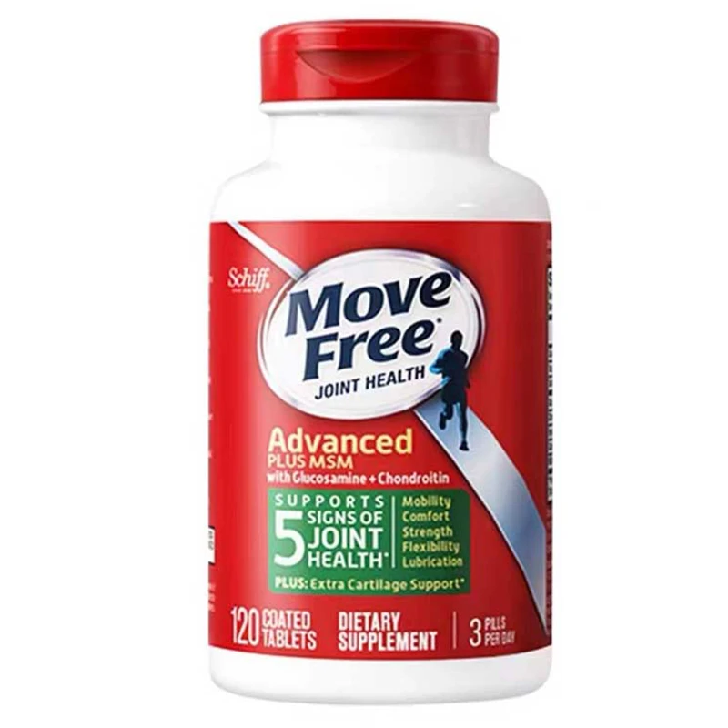 

Move Free, Schiff, Joint Health, Advanced Plus MSM, 120 Coated Tablets, Glucosamine Hydrochloride, Chondroitin Sulfate